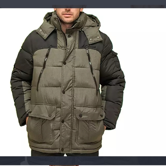 Rocawear Other - $169 Rocawear Classic Men's XL Puffer Jacket w/Detachable Hood Olive Black - New